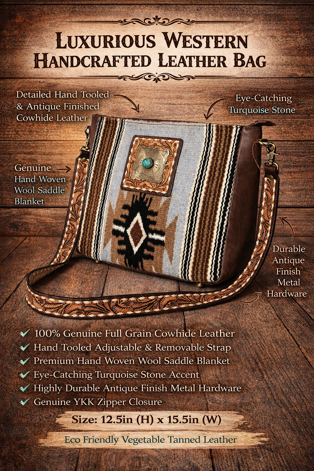 Western tote bag