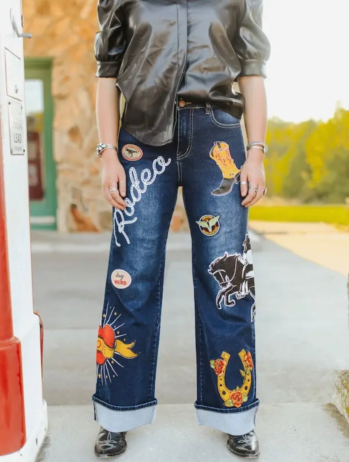 Rodeo patchwork jeans