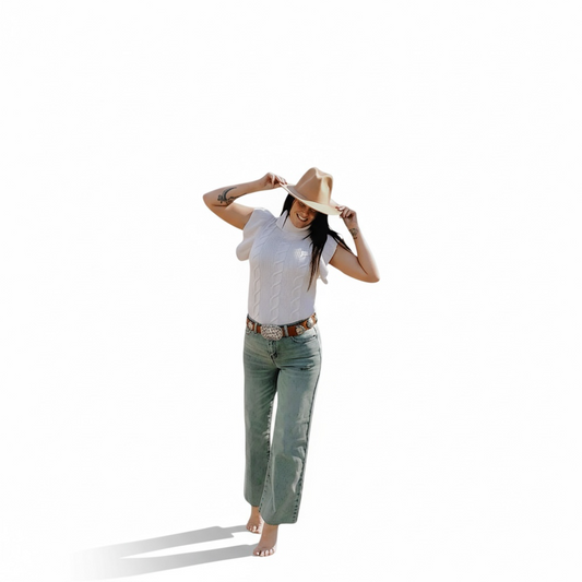 Olive wide leg jeans