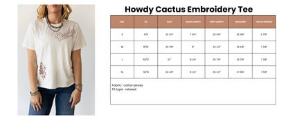 HOWDY  EMBRODIERY TEE