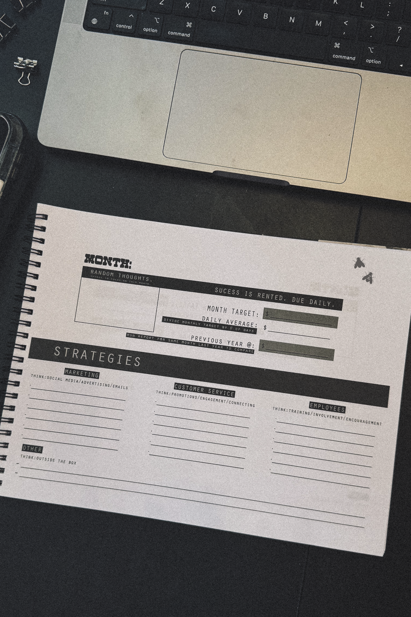 ON THE FLY PLANNER