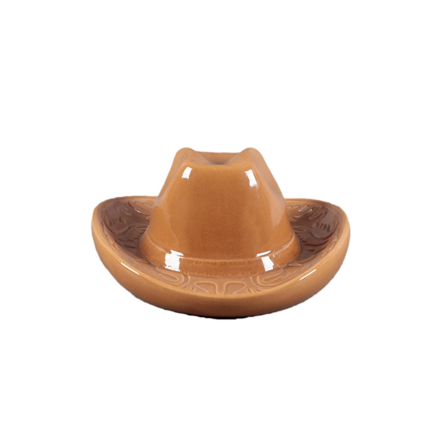 Ceramic Cowboy Hat Hanging Vase 8"