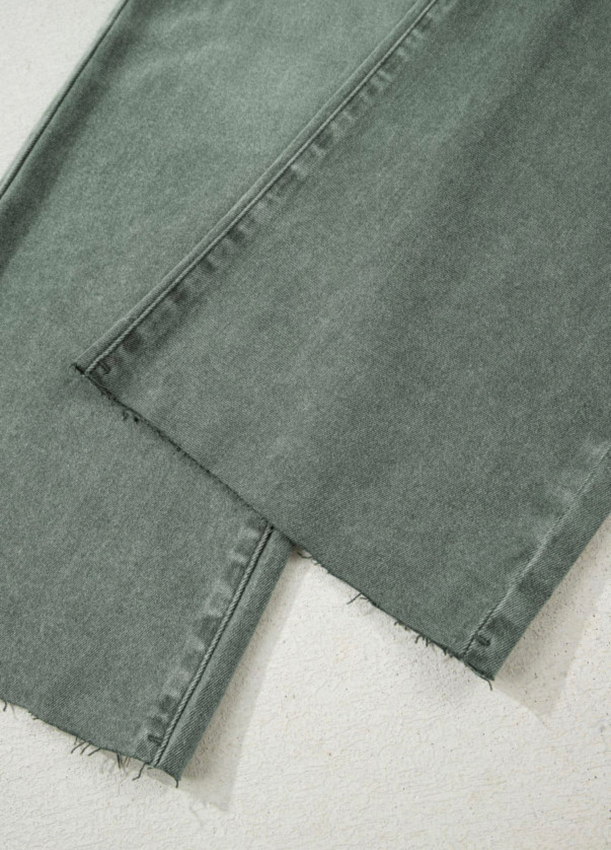 Olive wide leg jeans