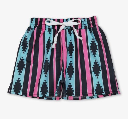 Boys Aztec swim shorts