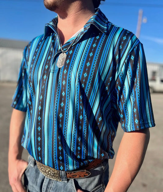 Southwest blue polo