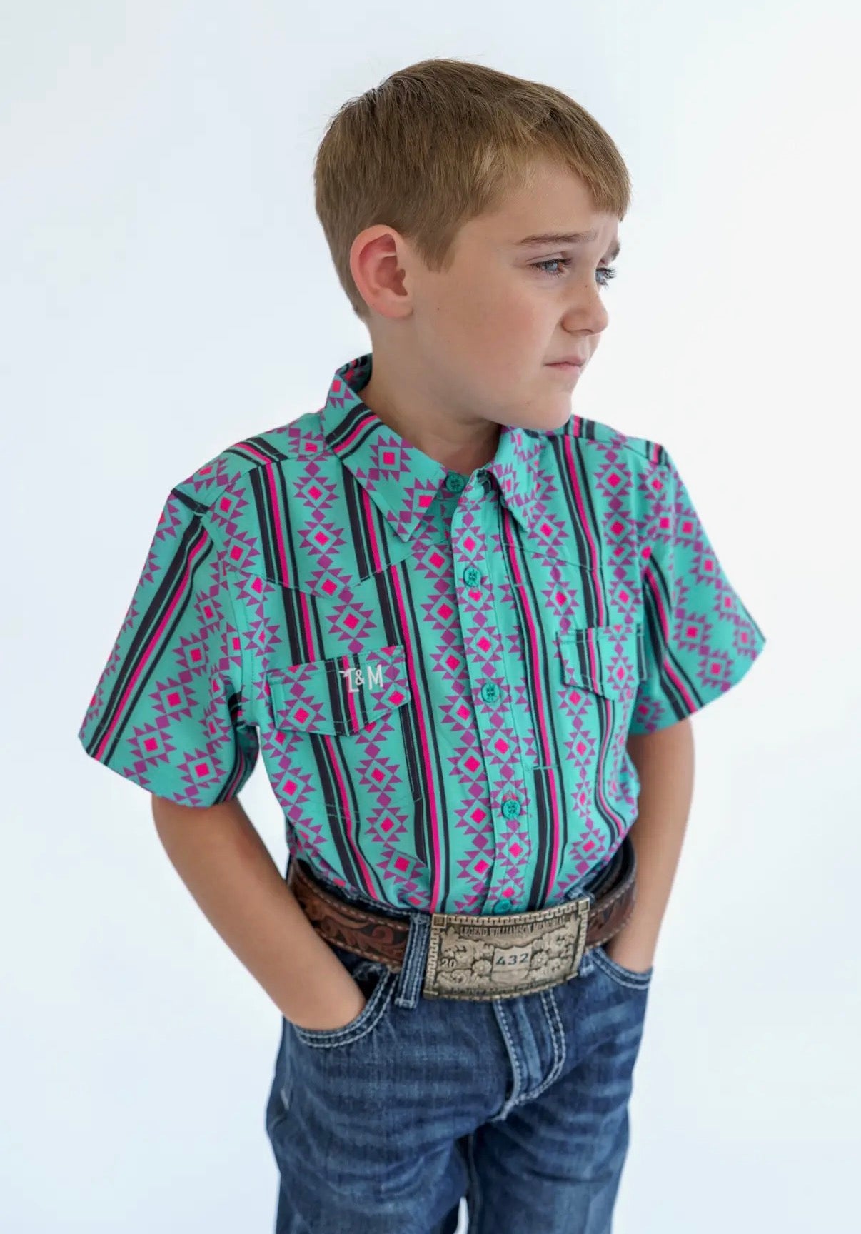 Southwestern button down