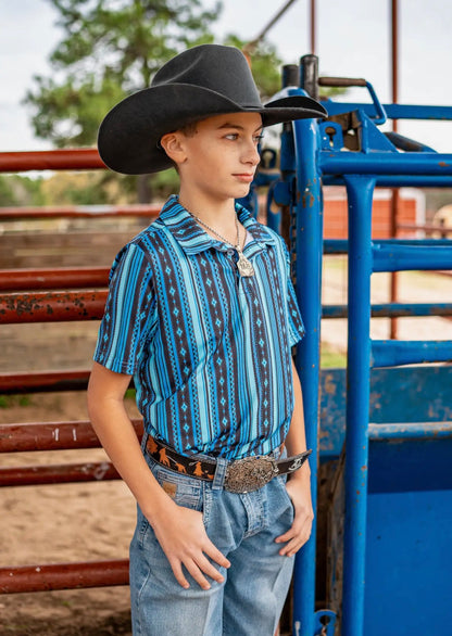 Southwest blue polo