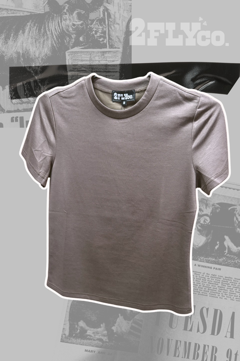 BASIC SNUG TEE *MOCHA